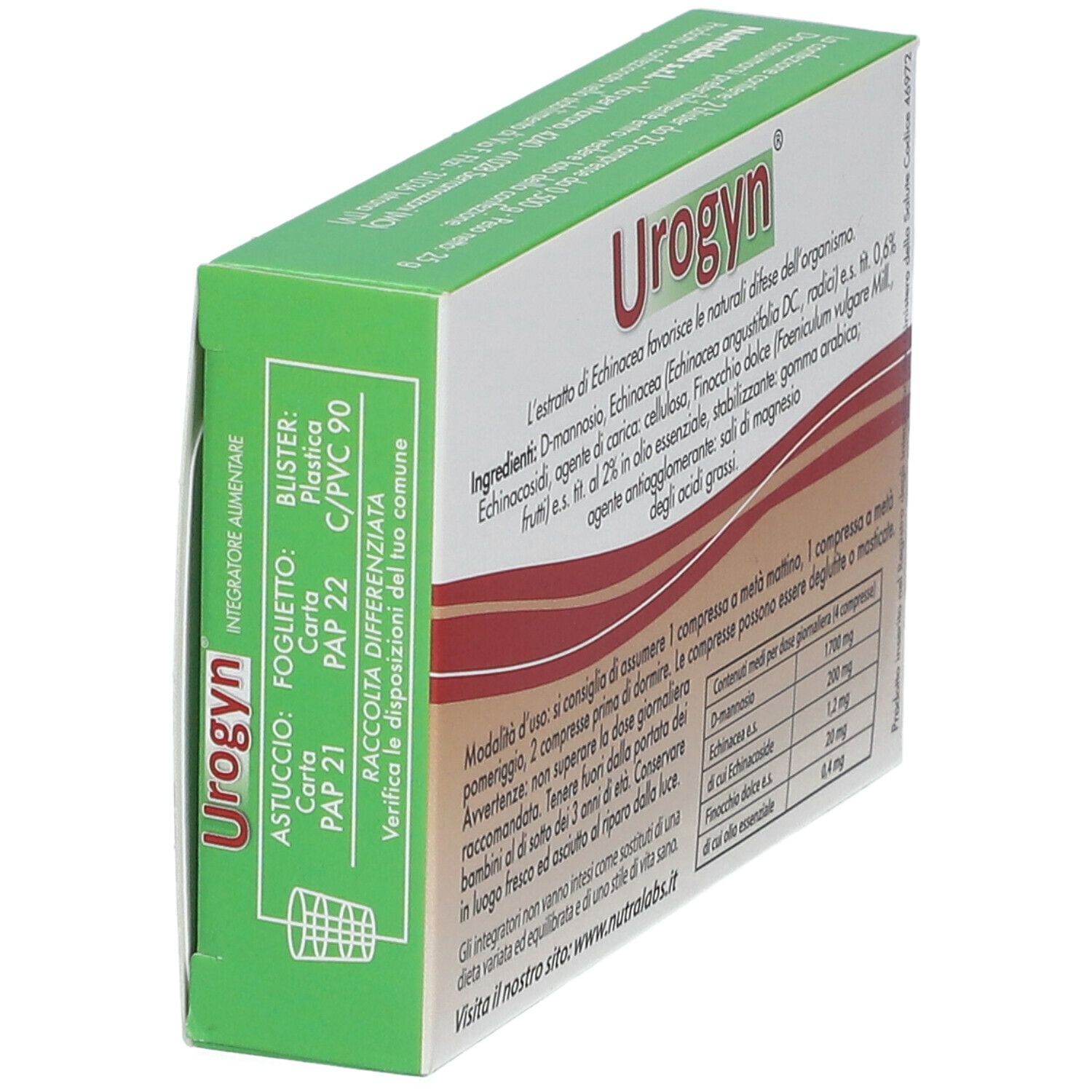 UROGYN 50 COMPRESSE 500 MG