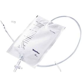 Sacca Di Drenaggio Letto Per Incontinenza 2000 Ml In Pvc Con Valvola Di Non Ritorno E Scarico Sterile Con Tubo Di Raccordo 120 Cm 1 Pezzo Riutilizzabile