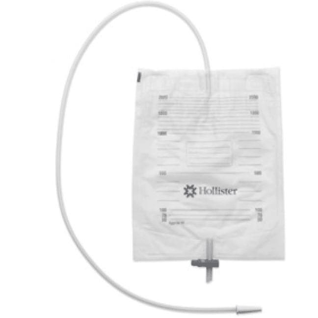 SACCA URINA DA LETTO HOLLISTER VOLUME 2 LITRI CON SISTEMA ANTIREFLUSSO E RUBINETTO DI SCARICO TUBO IN PVC 90CM 30 PEZZI