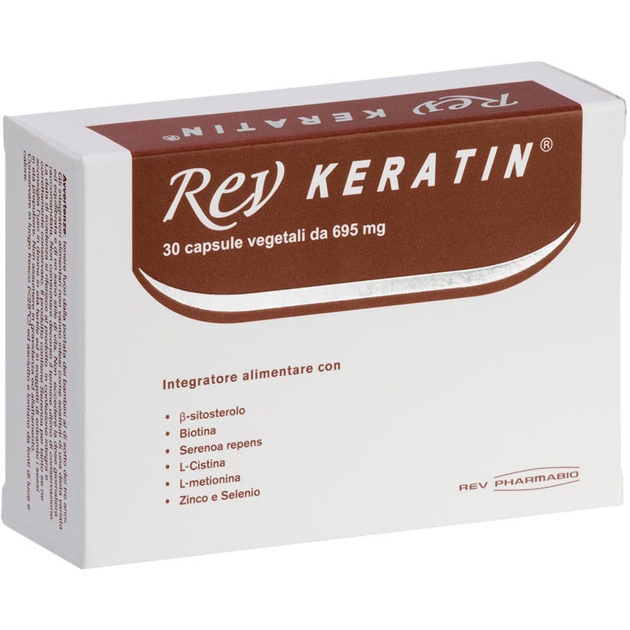 Integratore Rev Keratin per capelli e unghie, 30 capsule