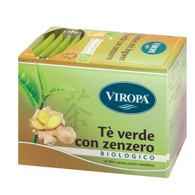 Viropa Te' Verde&Zenzero Bio 15 Filtri