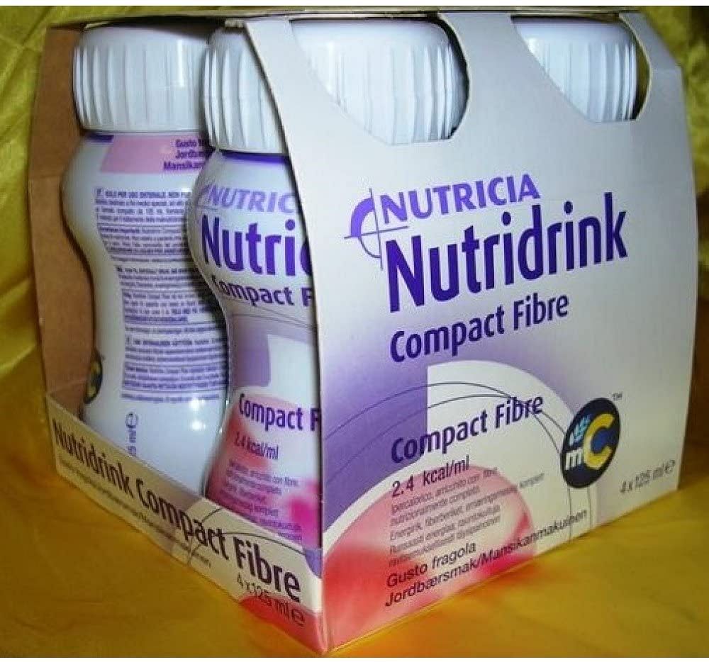 Nutridrink Compact Fibre Fragola 125 Ml 4 Pezzi