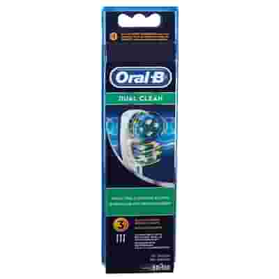 ORALB DUAL CLEAN EB417 TESTINE SPAZZOLINO ELETTRICO 3 PEZZI