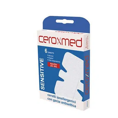 CEROTTO CEROXMED SENSITIVE FLEX SPECIFICO DITA 6 PEZZI CEROTTO CEROXMED SENSITIVE FLEX SPECIFICO DITA 6 PEZZI