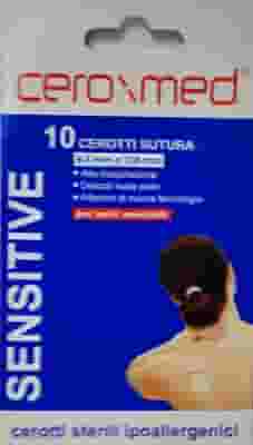 Cerotto sutura Ceroxmed 6,4x108mm, sterile, 10 pezzi