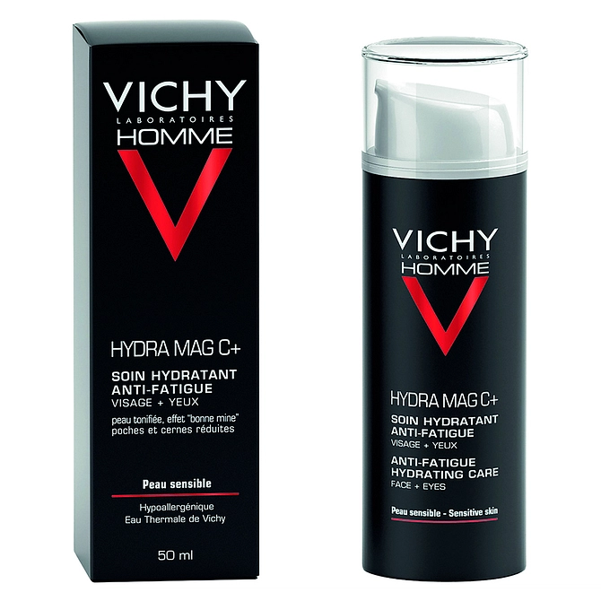 Vichy Homme Hydra Mag C + Trattamento Idratante Anti  Fatica Viso + Occhi 50 Ml
