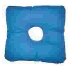 CUSCINO ANTIDECUBITO KOMETA IN FIBRA CAVA SILICONATA CON FORO ANATOMICO 42X42X6 CM