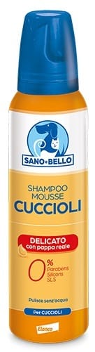 Sanoebello Cane Shampoo Mousse Cuccioli Pappa Reale 300 Ml