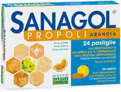 SANAGOL PROPOLI SENZA ZUCCHERO ARANCIA 24 CARAMELLE