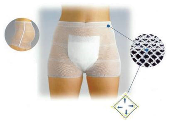 Mutandina a rete elastica Net Pant per incontinenza, taglia larga