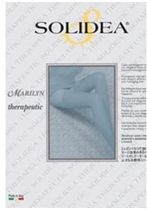 Calze Autoreggenti Solidea Marilyn CCL3 punta aperta, nere