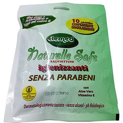 NATURELLE SALVIETTINE IGIENICHE NO PARABENI 10 PEZZI NATURELLE SALVIETTINE IGIENICHE NO PARABENI 10 PEZZI