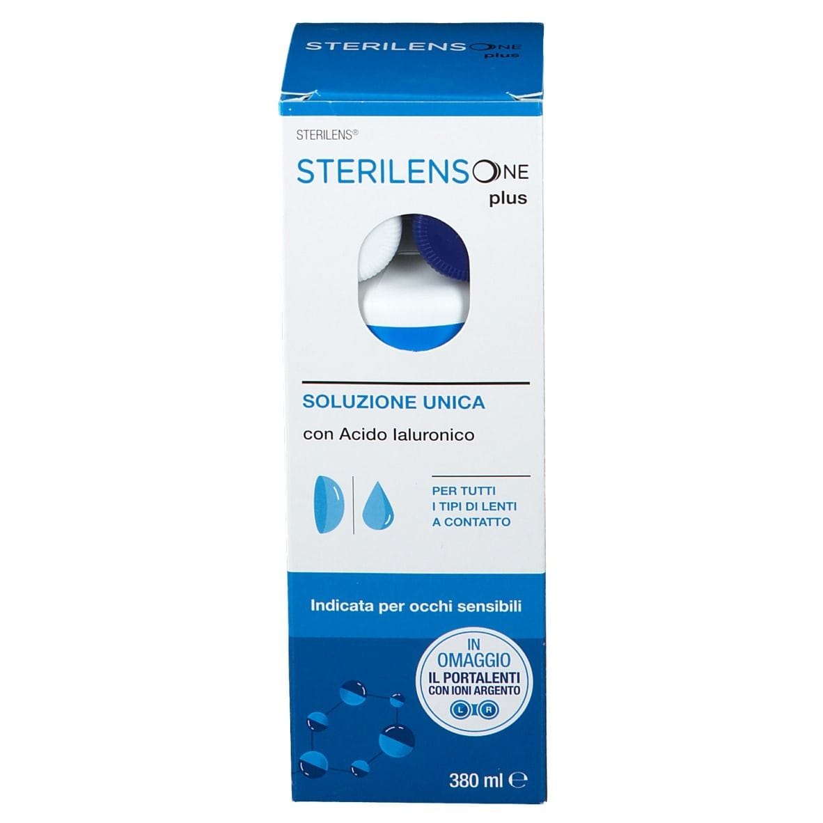 SOLUZIONE UNICA STERILENS ONE PLUS CON ACIDO IALURONICO 380 ML