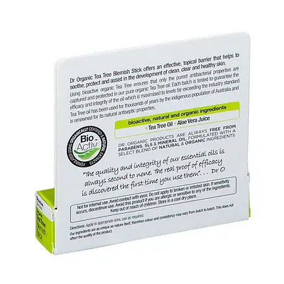 DR ORGANIC TEA TREE BLEMISH STICK IMPERFEZIONI VISO 8 ML DR ORGANIC TEA TREE BLEMISH STICK IMPERFEZIONI VISO 8 ML