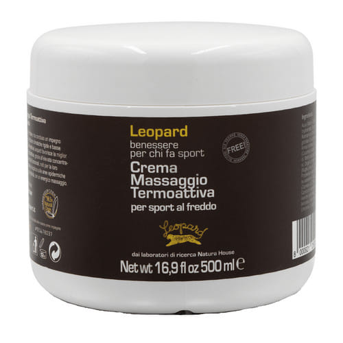 LEOPARD CREMA DA MASSAGGIO TERMOATTIVA PROFESSIONALE 500 ML