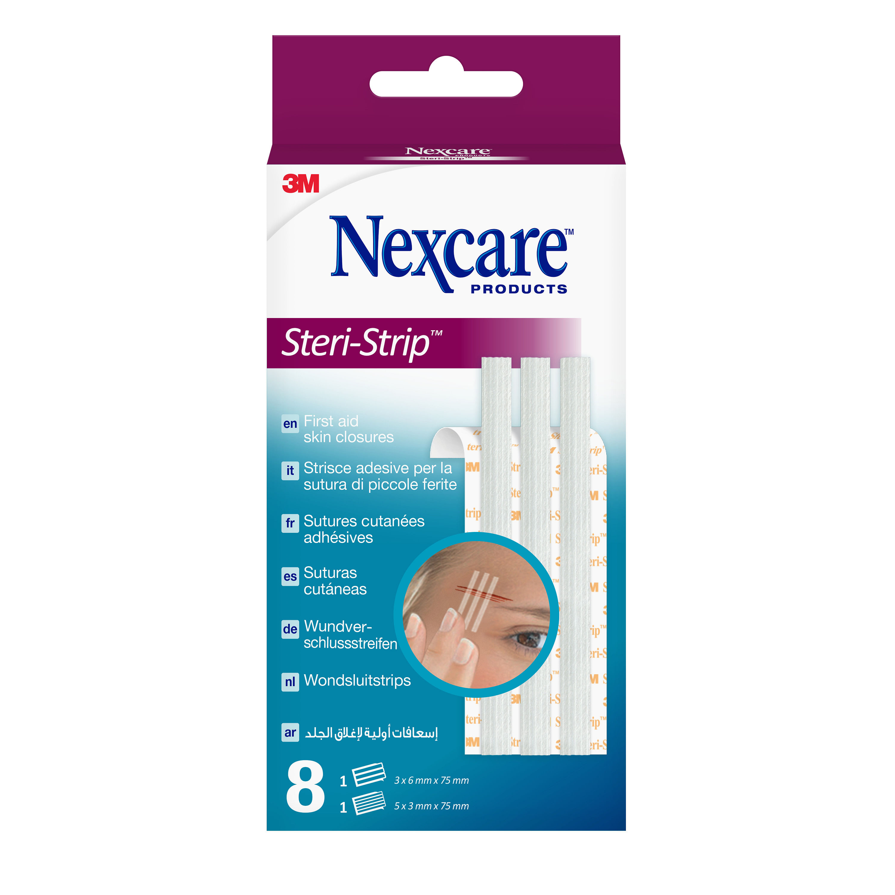 Cerotto Per Sutura Nexcare Steristrip 6 X75 Mm + 3 X75 Mm