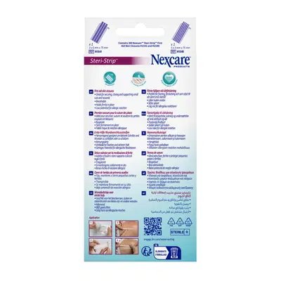 CEROTTO PER SUTURA NEXCARE STERISTRIP 6X75 MM + 3X75 MM CEROTTO PER SUTURA NEXCARE STERISTRIP 6X75 MM + 3X75 MM