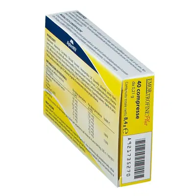 EMORTROFINE PLUS 40 COMPRESSE SUBLINGUALI EMORTROFINE PLUS 40 COMPRESSE SUBLINGUALI