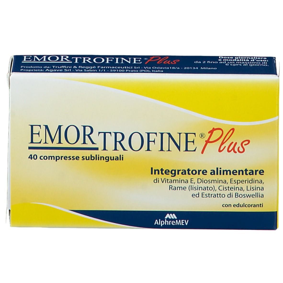 EMORTROFINE PLUS 40 COMPRESSE SUBLINGUALI