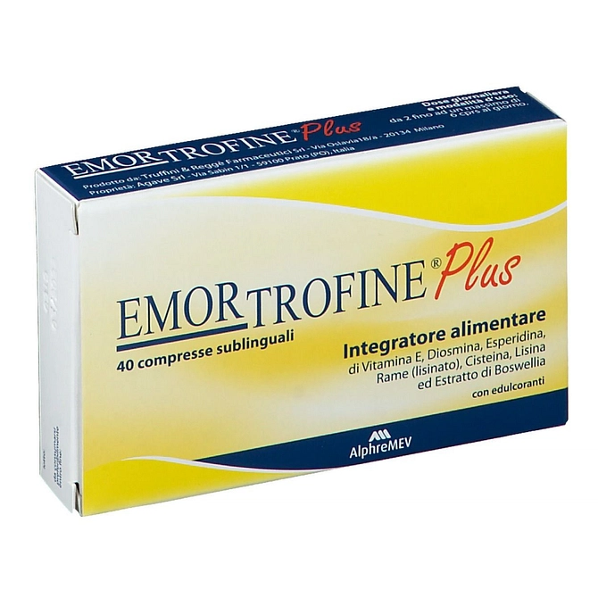 Emortrofine Plus 40 Compresse Sublinguali