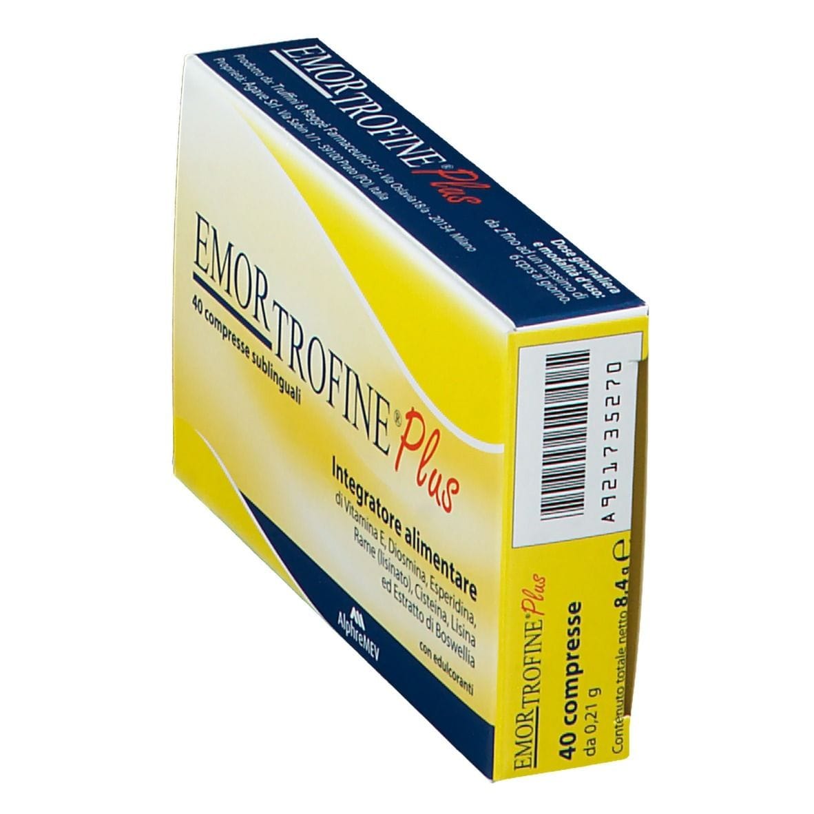 EMORTROFINE PLUS 40 COMPRESSE SUBLINGUALI