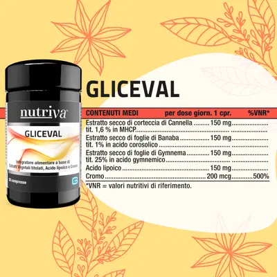 NUTRIVA GLICEVAL 30 COMPRESSE NUTRIVA GLICEVAL 30 COMPRESSE