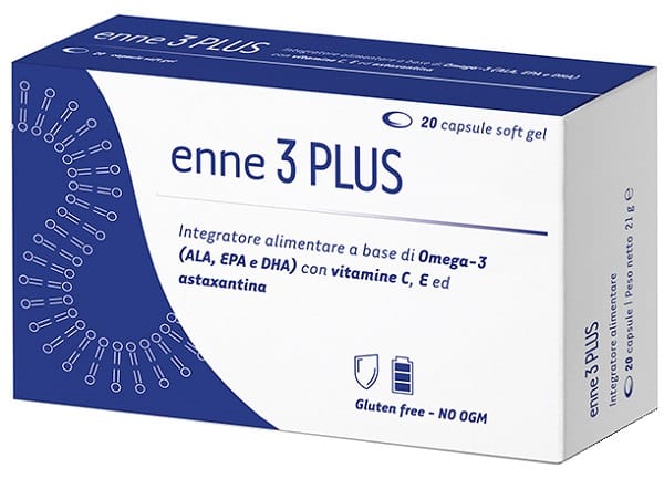 Integratore Enne 3 PLUS Lipinutragen, 20 capsule softgel
