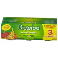 DIETERBA OMOGENEIZZATO FRUTTA MISTA 3 PEZZI 80 G