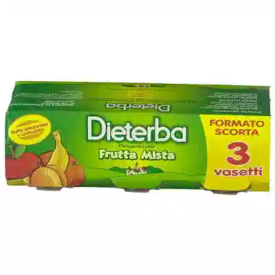 DIETERBA OMOGENEIZZATO FRUTTA MISTA 3 PEZZI 80 G
