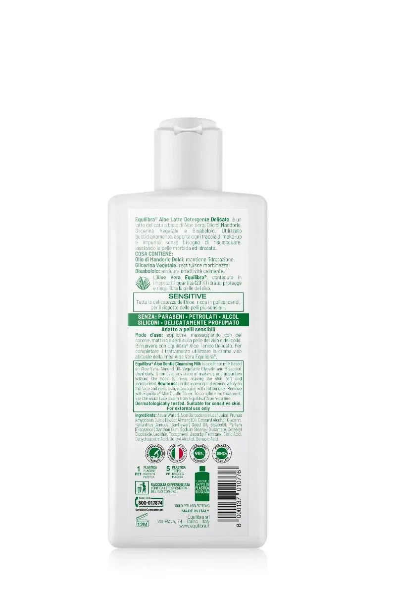 Latte detergente all'Aloe Vera per il viso, 200ml