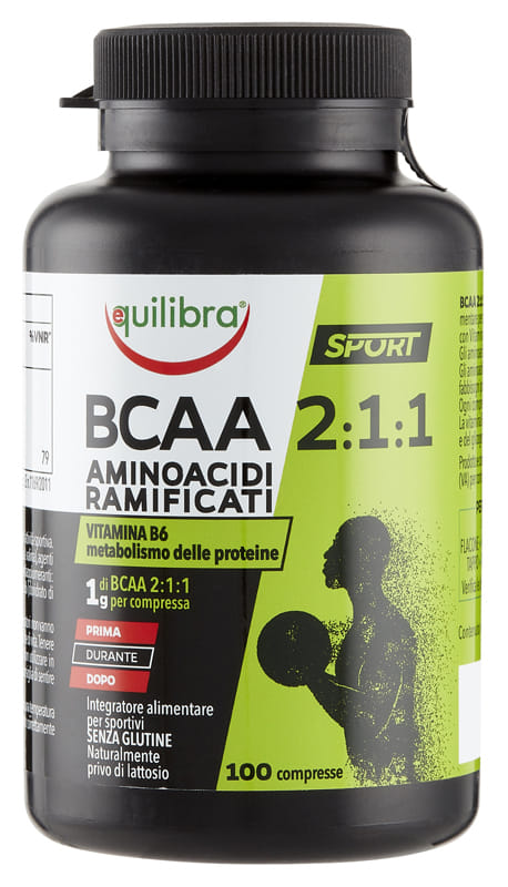BCAA 2:1:1 AMINOACIDI RAMIFICATI 100 COMPRESSE
