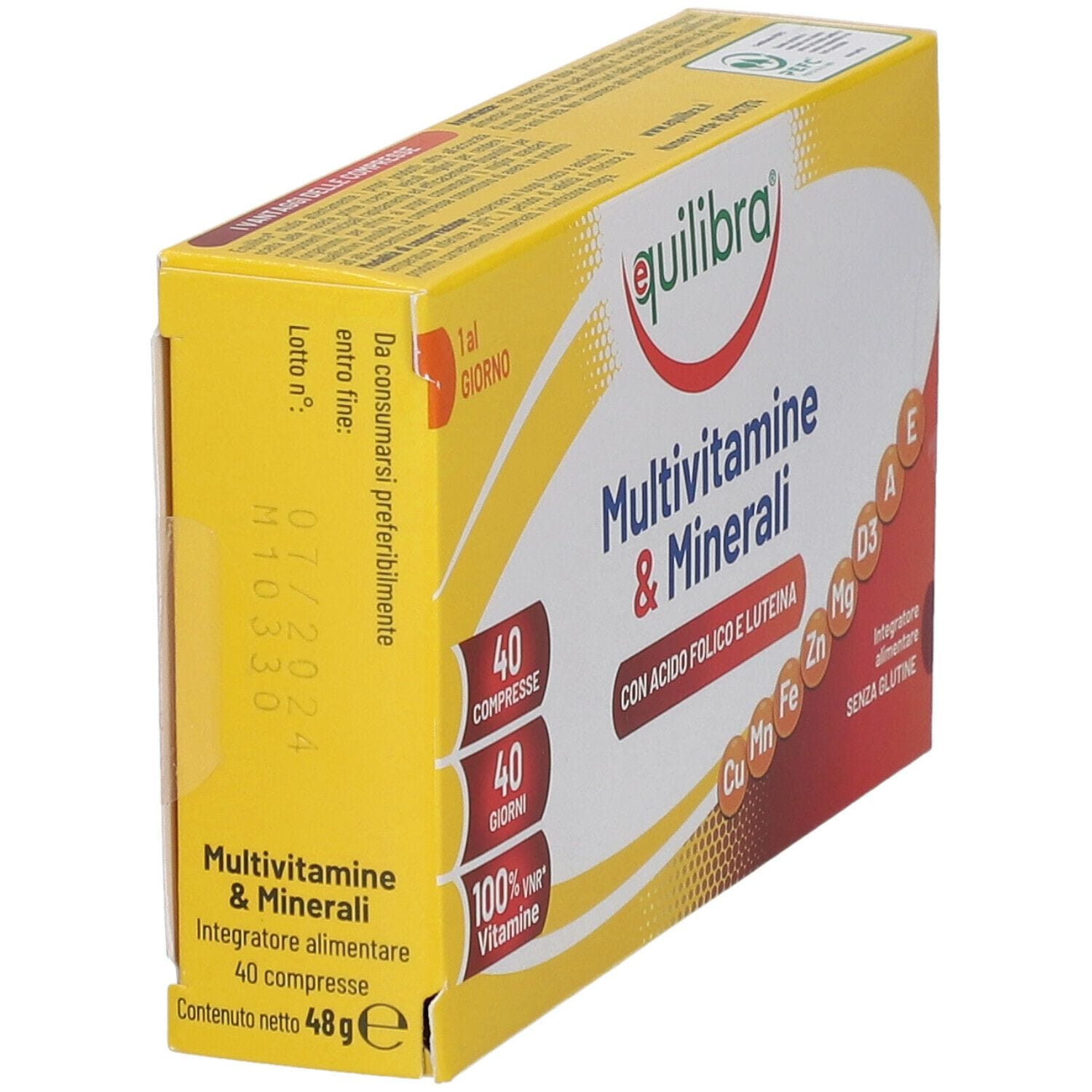 MULTIVITAMINE&MINERALI CON ACIDO FOLICO LUTEINA 40 COMPRESSE