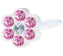 BLOMDAHL FORALOBO MP DAISY 5MM ROSE/CRYSTAL