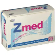 GARZA OCULARE Z MED MEDICATA CON ACIDO IALURONICO STERILE 20 BUSTE