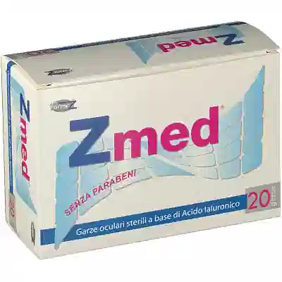 GARZA OCULARE Z MED MEDICATA CON ACIDO IALURONICO STERILE 20 BUSTE
