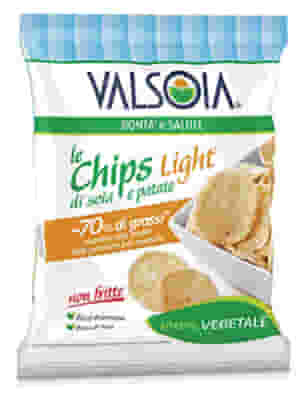 Chips Light Valsoia di soia e patate, snack leggero 25g