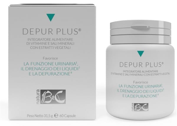 Integratore Depur PLUS per drenaggio e depurazione, 60 capsule
