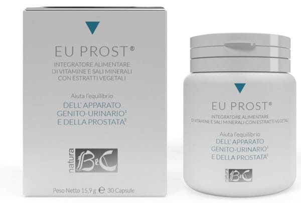 Integratore EU Prost per prostata e vie urinarie, 30 capsule