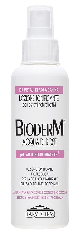 Tonico Bioderm Acqua di Rose per pelli sensibili, 125ml