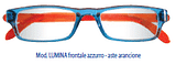 OCCHIALE PREMONTATO PRONTOLEGGO LUMINA AZZURRO ARANCIONE +1,00