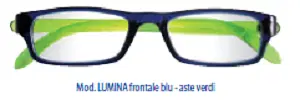 OCCHIALE PREMONTATO PRONTOLEGGO LUMINA BLU VERDE +1,00 OCCHIALE PREMONTATO PRONTOLEGGO LUMINA BLU VERDE +1,00