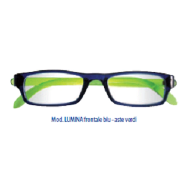Occhiale Premontato Prontoleggo Lumina Blu Verde +2,50