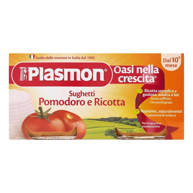 Plasmon Sughetto Pomodoro E Ricotta 80 G X 2 Pezzi