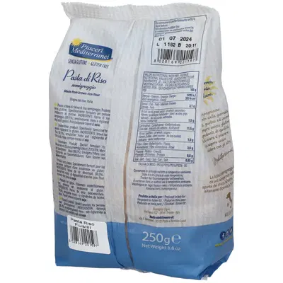 PIACERI MEDITERRANEI PASTA RISO FUSILLI 250 G PIACERI MEDITERRANEI PASTA RISO FUSILLI 250 G