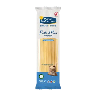 PIACERI MEDITERRANEI PASTA RISO SPAGHETTI 500 G PIACERI MEDITERRANEI PASTA RISO SPAGHETTI 500 G