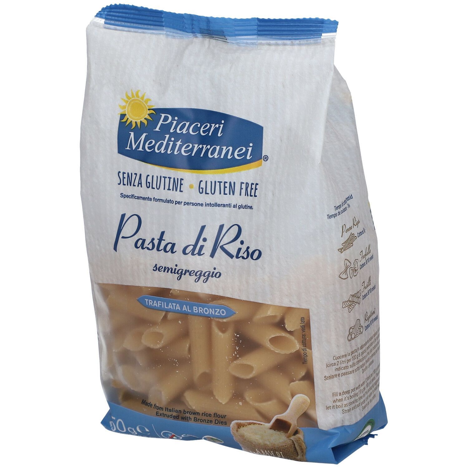 Piaceri Mediterranei Pasta Riso Penne Rigate 250 G