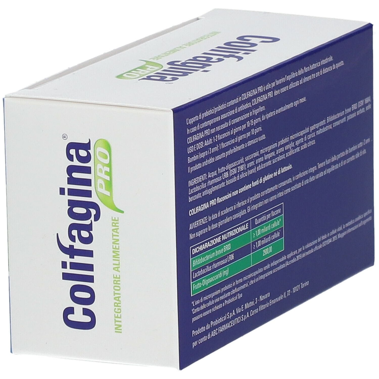 COLIFAGINA PRO 10 FLACONCINI TAPPO SERBATOIO