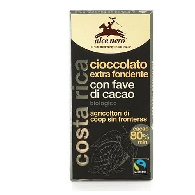 Tavoletta Cioccolato Extrafondente Bio Con Fave Di Cacao Bio Fairtrade 100 G