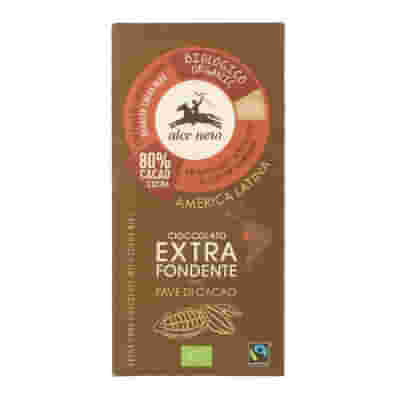 TAVOLETTA CIOCCOLATO EXTRAFONDENTE BIO CON FAVE DI CACAO BIO FAIRTRADE 100 G