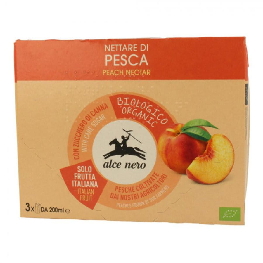 NETTARE DI PESCA BIO 3 TETRAPACK DA 200 ML